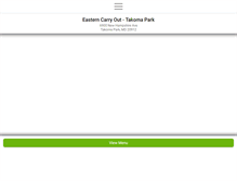 Tablet Screenshot of easterncarryoutmd.com